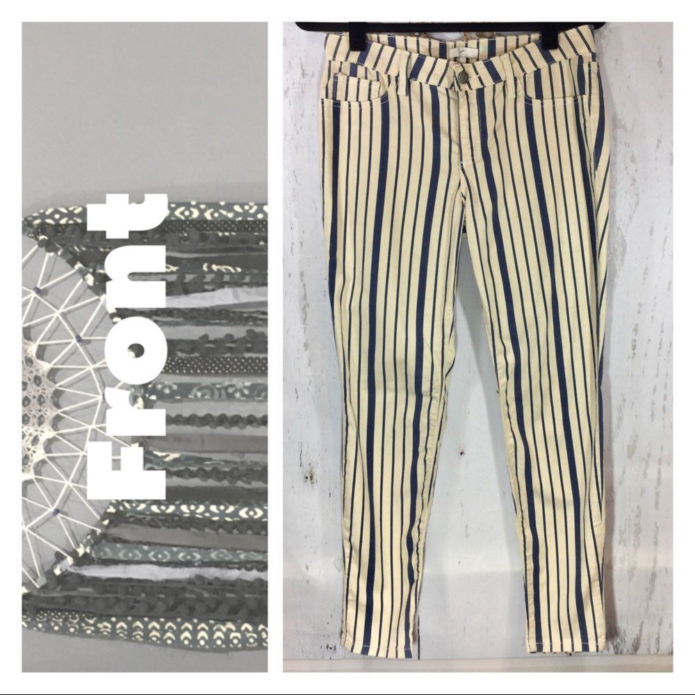 JOIE Striped Straight Leg Pants Size 29